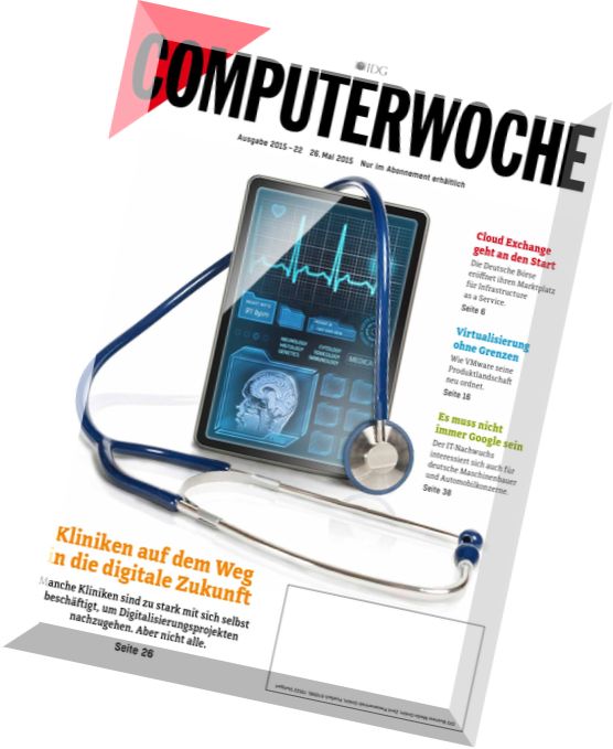 Computerwoche Magazin N 22, 26 Mai 2015