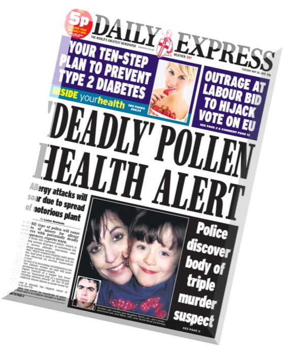 Daily Express – Tuesday, 26 May 2015