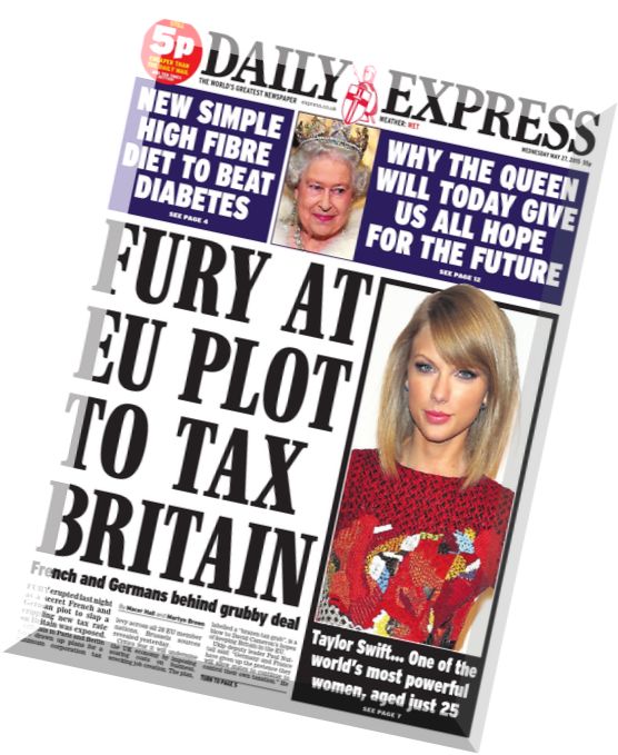 Daily Express – Wednesday, 27 May 2015