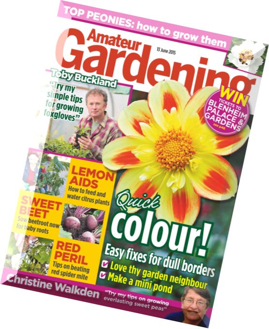 Amateur Gardening – 13 June 2015