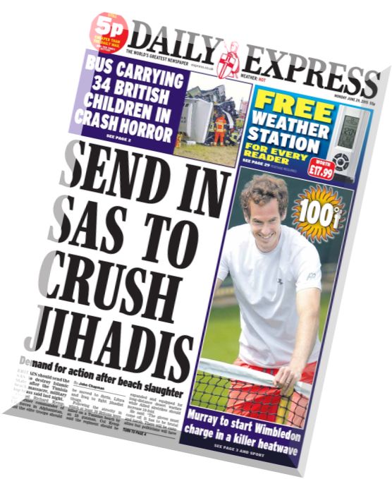 Daily Express – 29 June 2015
