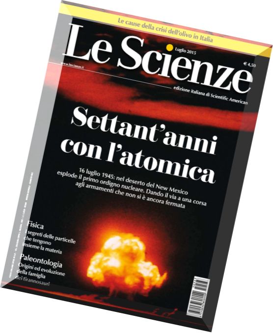 Le Scienze N 563 – Luglio 2015