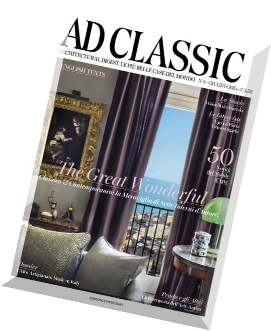 AD Architectural Digest Classic – Giugno 2015