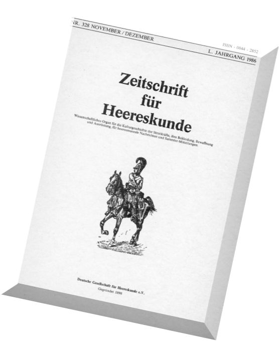 Zeitschrift fur Heereskunde – 1986-11-12 (328)