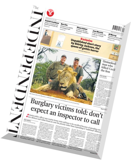 The Independent – 29 July 2015