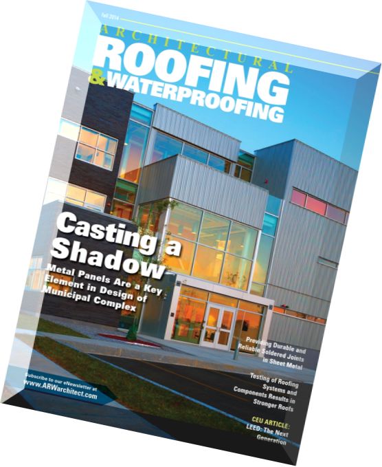 Architectural Roofing & Waterproofing – Fall 2014