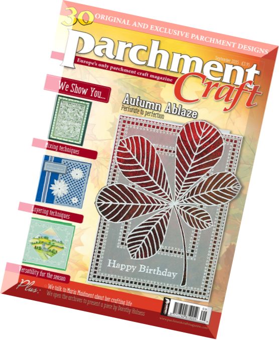 Parchment Craft – September 2015