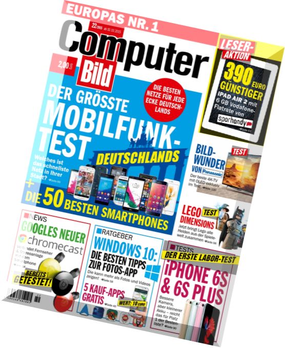 Computer Bild Germany – Nr.22, 10 Oktober 2015