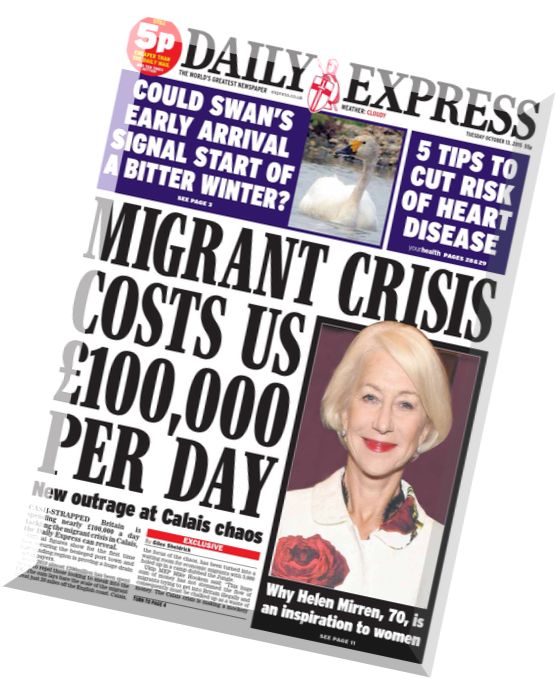Daily Express – 13 October 2015