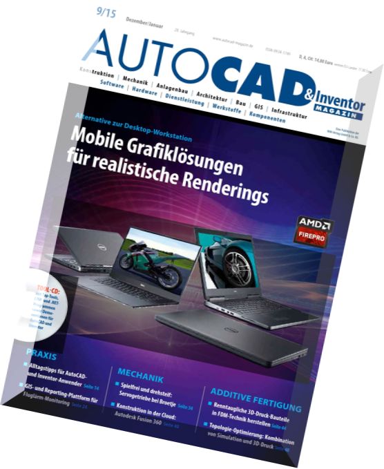 Autocad & Inventor Magazin – Dezember-Januar 2016