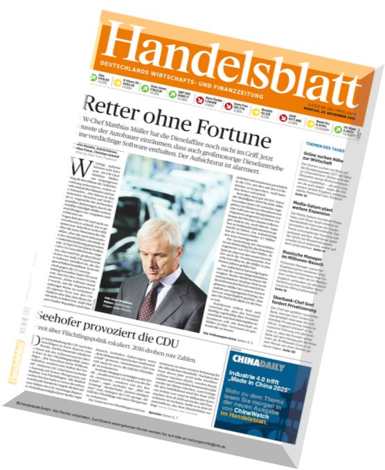 Handelsblatt – 23 November 2015