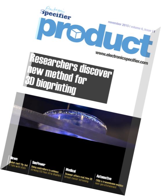 Electronic Specifier Product – November 2015