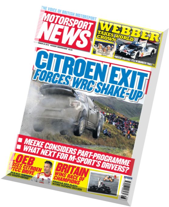Motorsport News – 25 November 2015