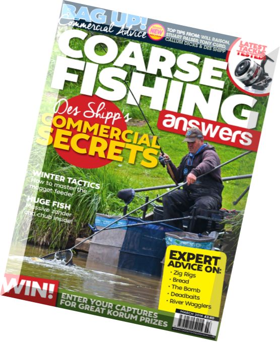Coarse Fishing Answers – March 2016