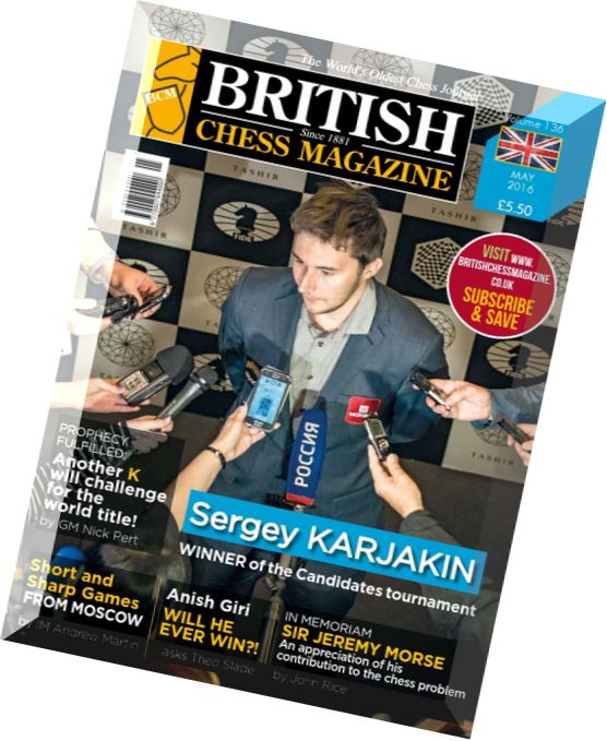 British Chess Magazine – May 2016