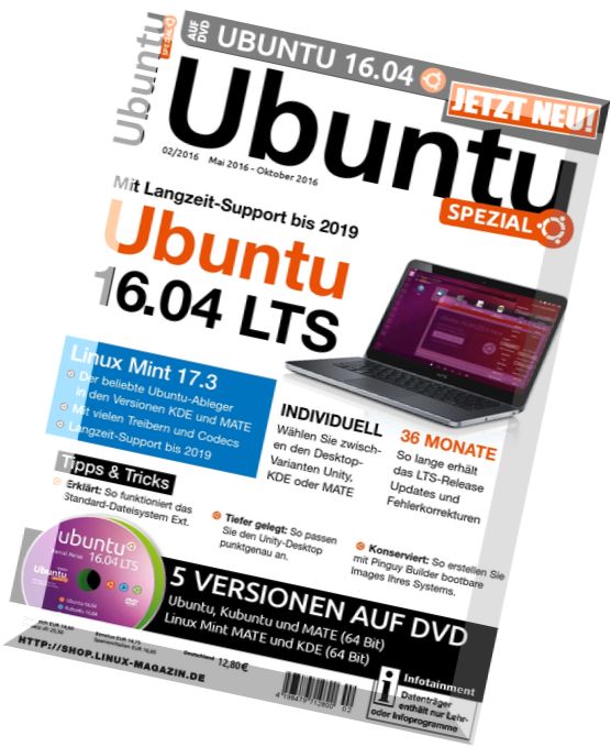 Ubuntu Spezial – Mai-Oktober 2016