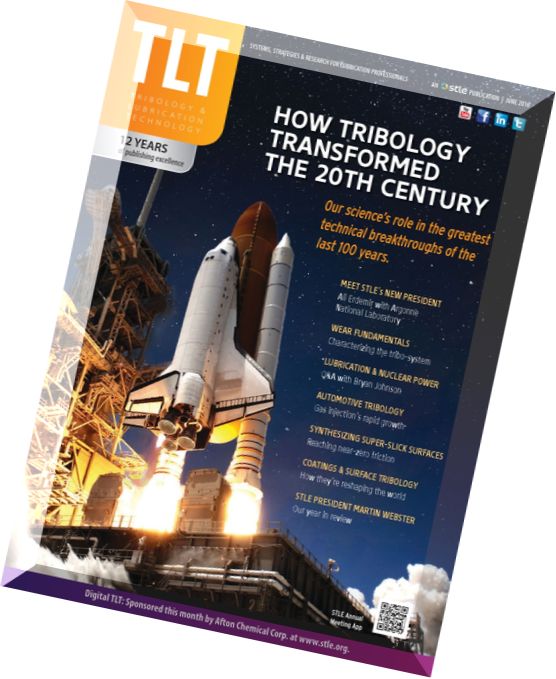 Tribology and Lubrication Technology – June 2016
