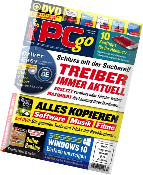 PC Go Magazin – Juli 2016