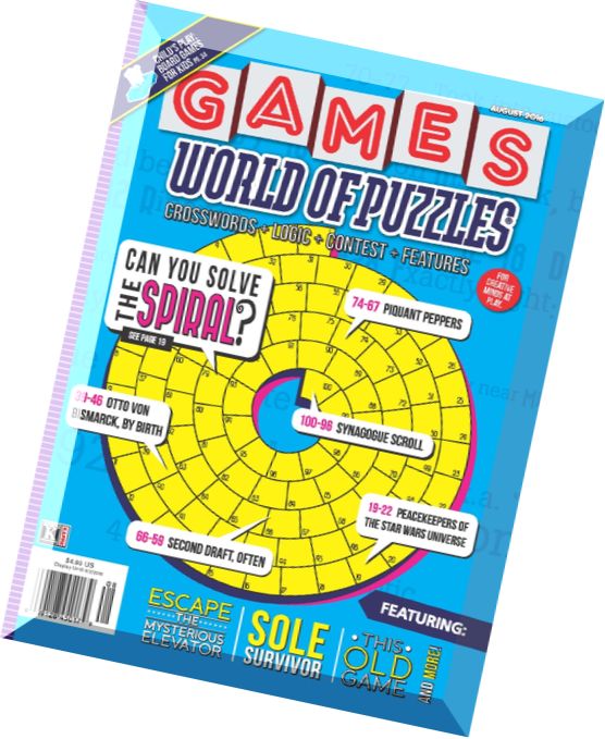 Games World of Puzzles – August 2016