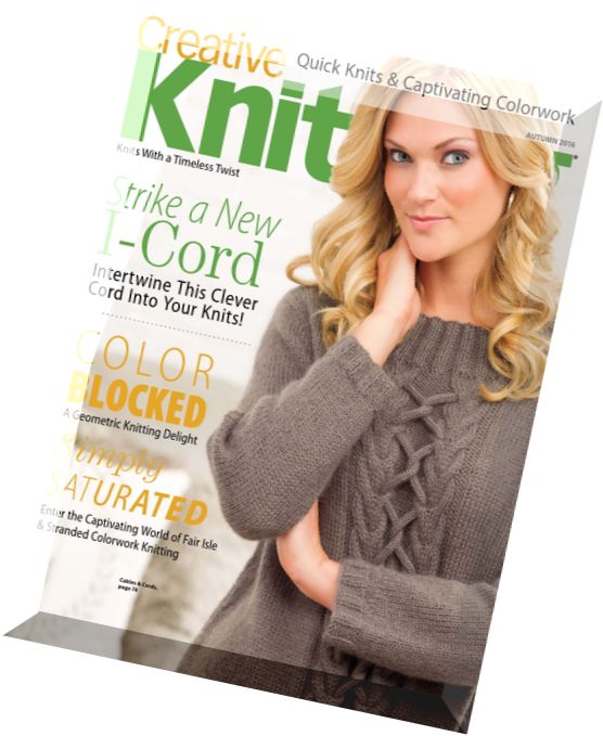 Creative Knitting – Autumn 2016