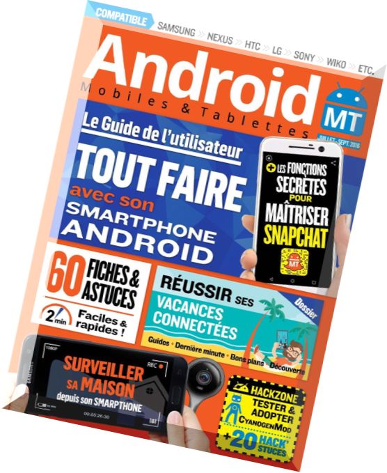 Android Mobiles et Tablettes – Juillet-Aout-Septembre 2016