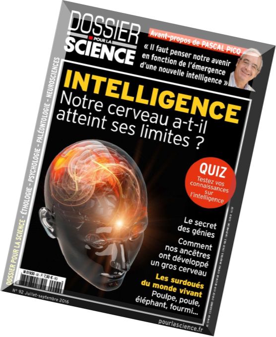 Dossier Pour La Science – Juillet-Aout-Septembre 2016