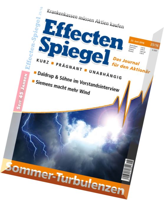 Effecten Spiegel – 23 Juni 2016