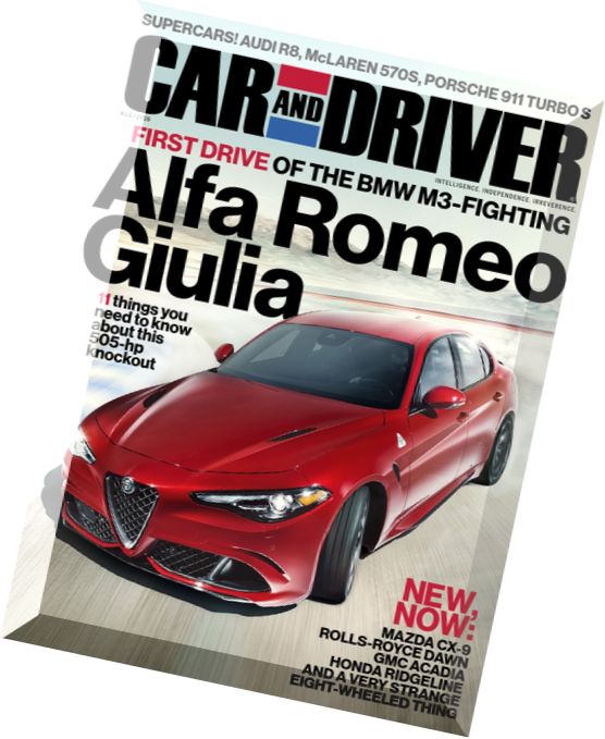 Car and Driver USA – August 2016