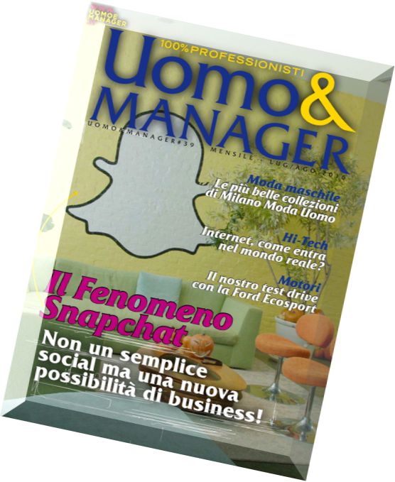 Uomo & Manager – Luglio-Agosto 2016