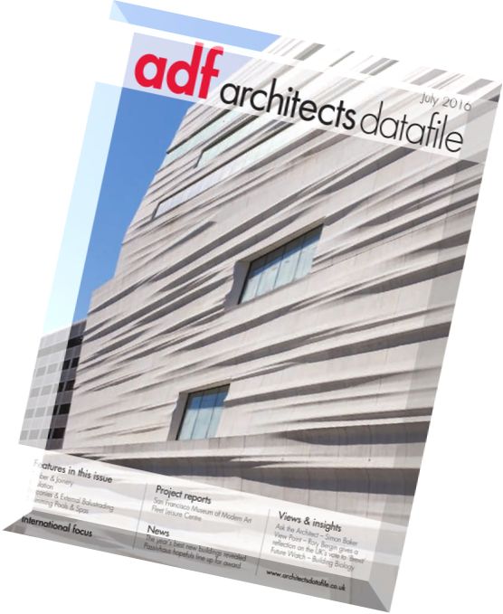 Architects Datafile (ADF) – July 2016