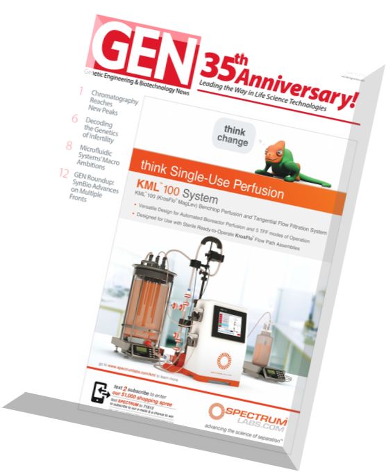 Genetic Engineering & Biotechnology News – 15 June 2016