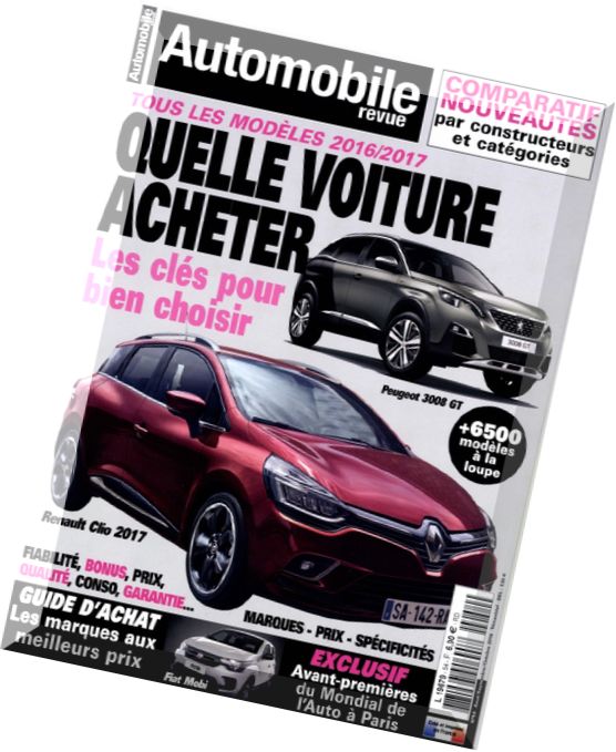 Automobile Revue – Aout-Octobre 2016