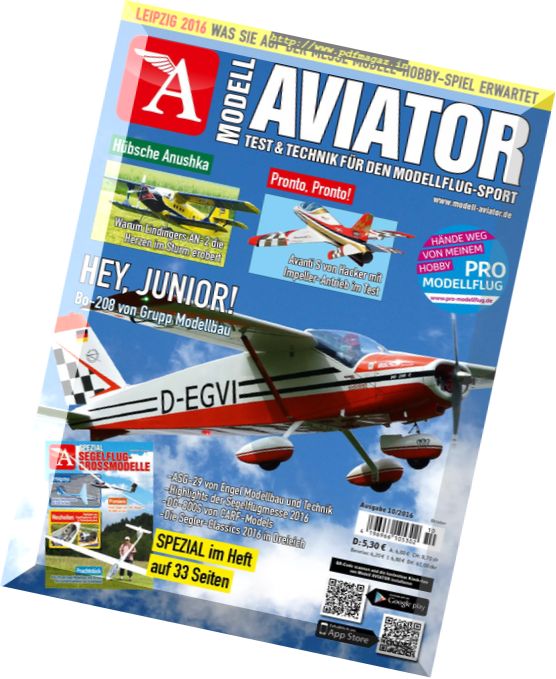 Modell Aviator – Oktober 2016