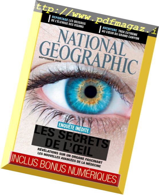 National Geographic France – Septembre 2016