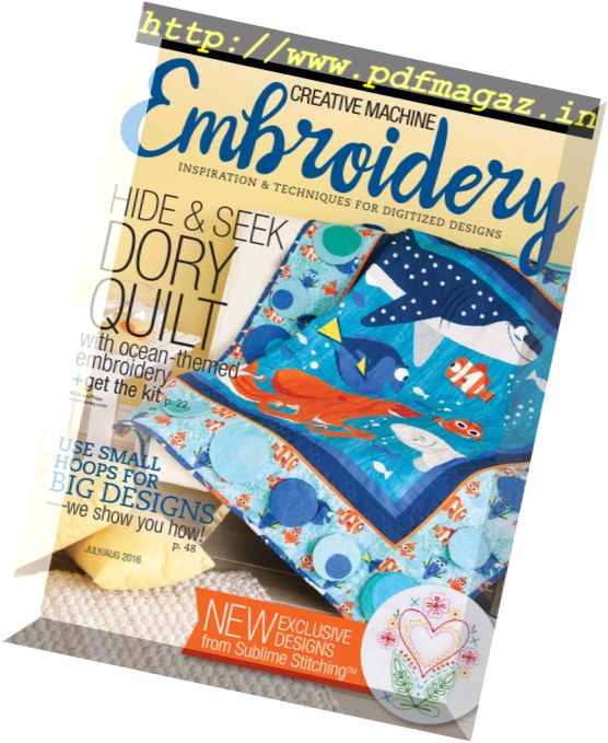Creative Machine Embroidery – July-August 2016