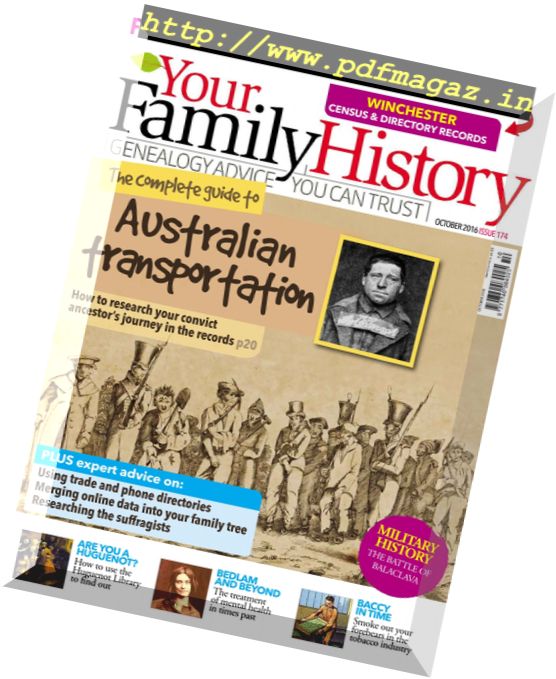 Your Family History – October 2016