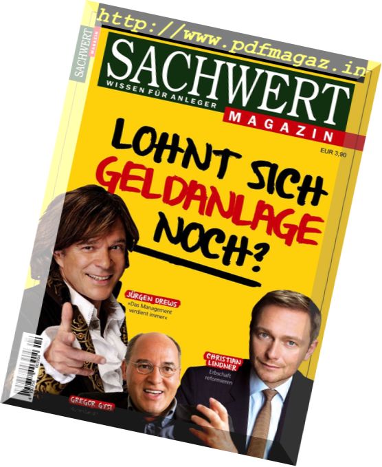 Sachwert Magazin – Nr.4, 2016