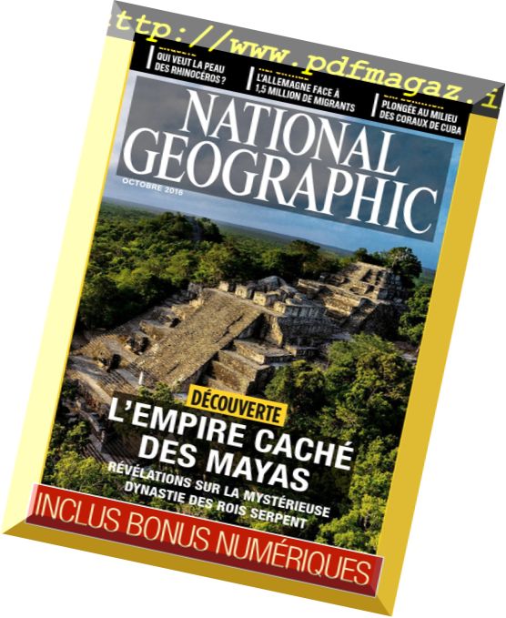 National Geographic France – Octobre 2016