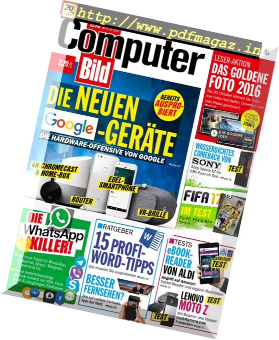 Computer Bild Germany – 15 Oktober 2016