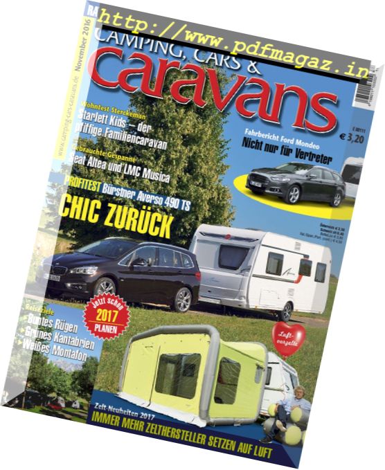 Camping, Cars & Caravans – November 2016