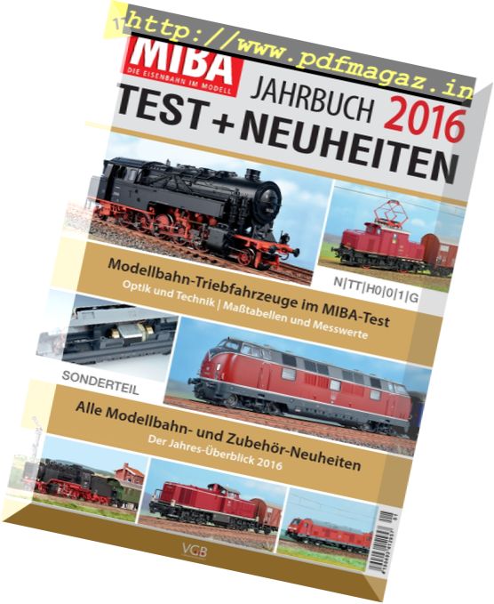 MIBA Test + Neuheiten – Jahrbuch 2016