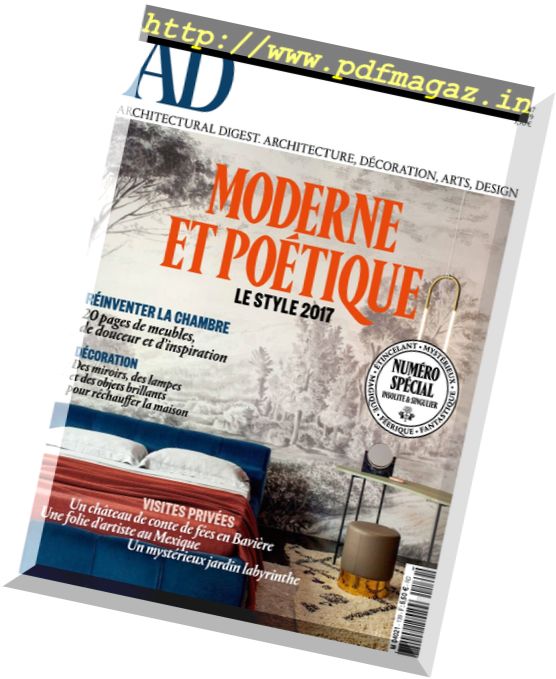 AD Architectural Digest France – Decembre 2016 – Janvier 2017
