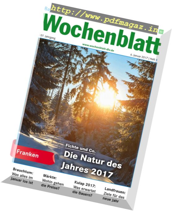 Bayerisches Landwirtschaftliches Wochenblatt – 6 Januar 2017
