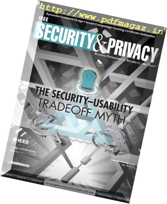 IEEE Security and Privacy – September-October 2016