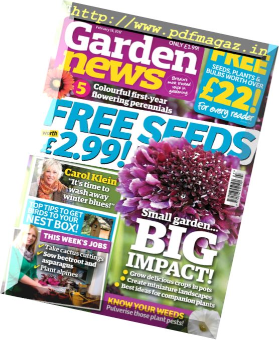 Garden News – 18 February 2017