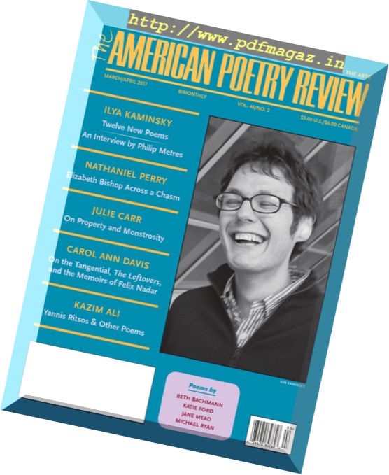 The American Poetry Review – March-April 2017