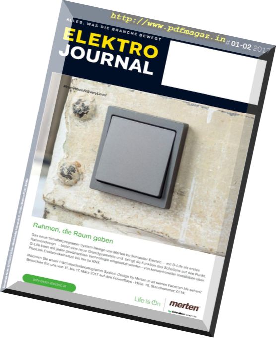 Elektro Journal – Januar-Februar 2017