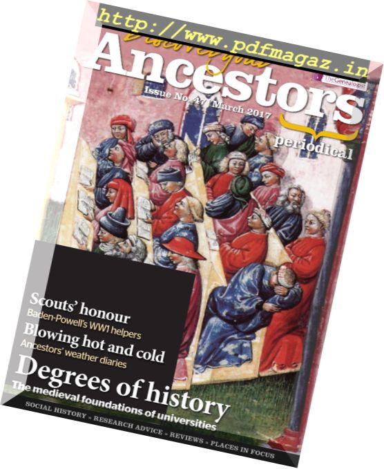 Discover Your Ancestors – March 2017