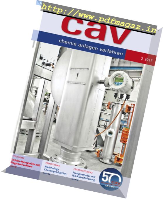 CAV Chemie Anlagen Verfahren – Nr.2, 2017