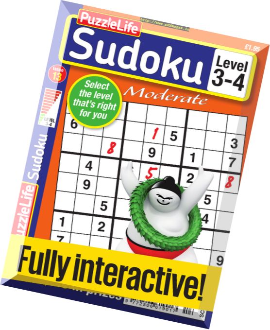 PuzzleLife Sudoku Moderate – Issue 13 2017